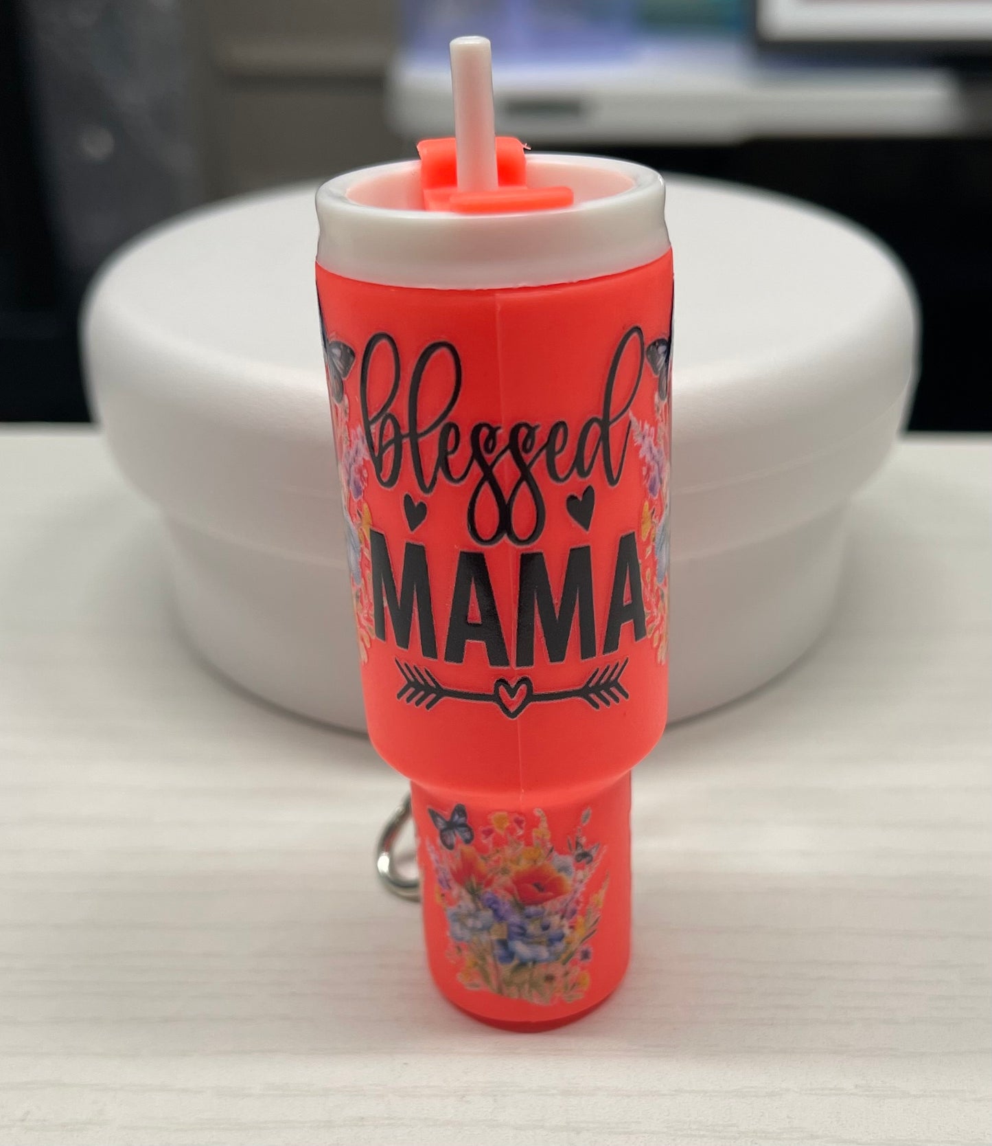 Mini Tumbler Chapstick Keychain